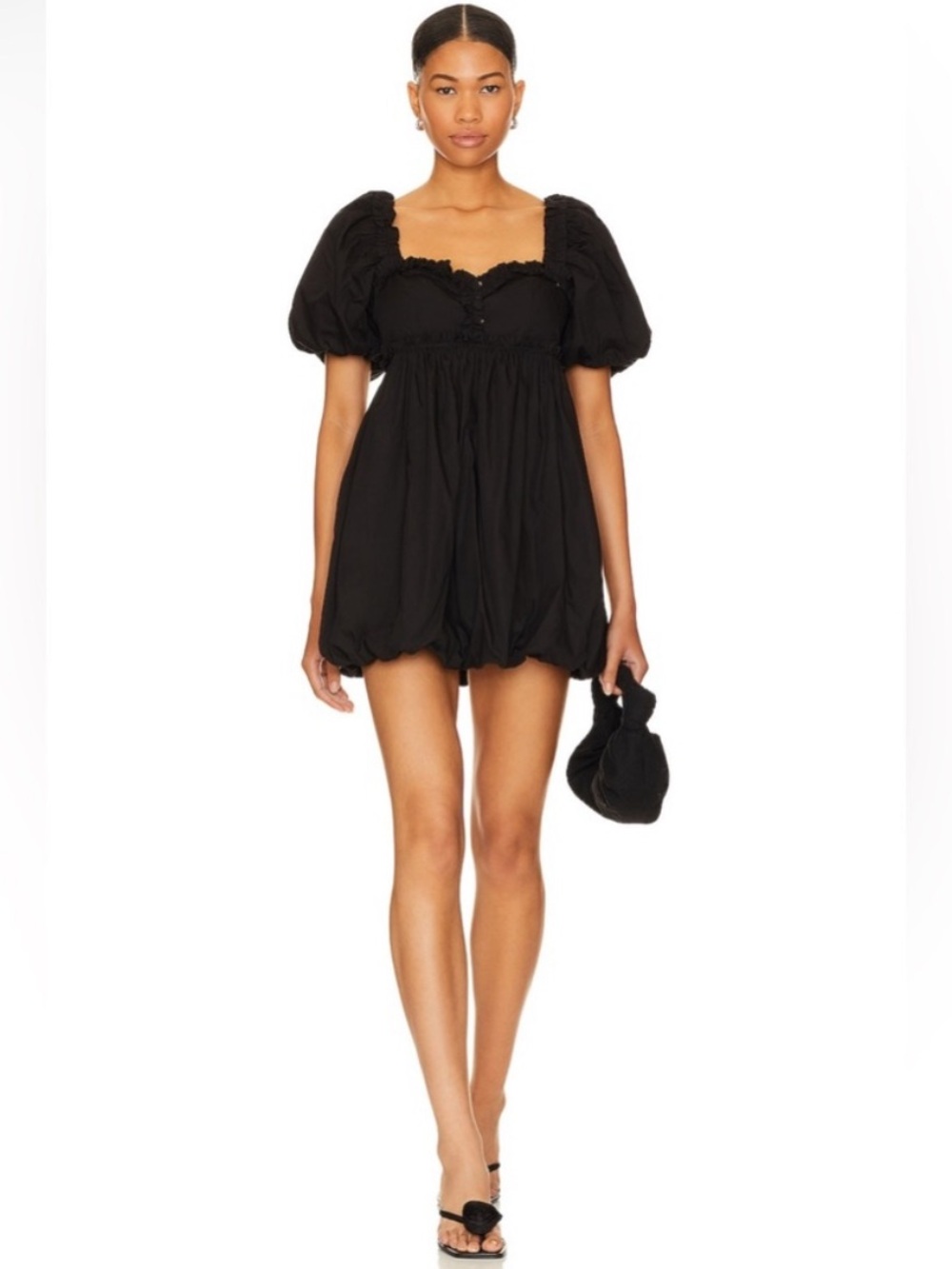 Free People Rendezvous Mini Dress in Black Size XS